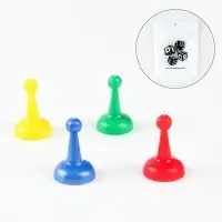 Фишки для настольной игры 2.5&times;1.5&times;1.5 см, набор 4 шт.