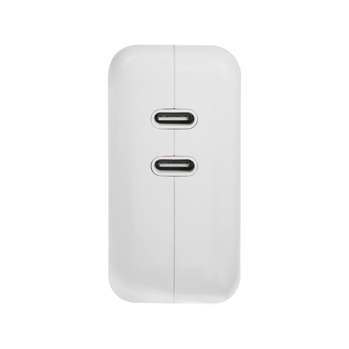 Сетевое зарядное устройство GQ-9, 2 Type-C, 3 A, 35 W, белое Сетевое зарядное устройство GQ-9, 2 Type-C, 3 A, 35 W, белое