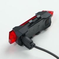 Фонарь велосипедный задний аккумуляторный, водонепроницаемый, 5 диодов, 4 режима