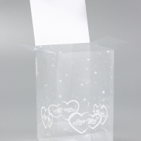 Складная коробка из PVC LOVE YOU, 11 х 11 х 18 см 5шт Складная коробка из PVC LOVE YOU, 11 х 11 х 18 см 5шт