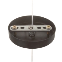 Светильник &laquo;Луна&raquo; 1х40Вт Е27 черный 14,5х14,5х27+100см