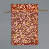 Мешочек подарочный органза &laquo;Новогодние игрушки&raquo;, 16 х 24 см +/- 1.5 см