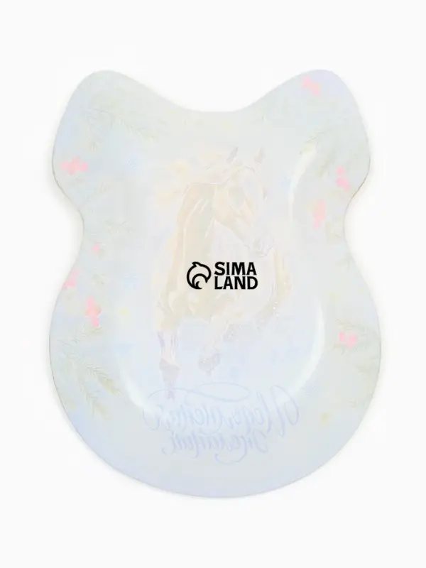 Тарелка в форме банта "Исполнения желаний", 13,5х18 см