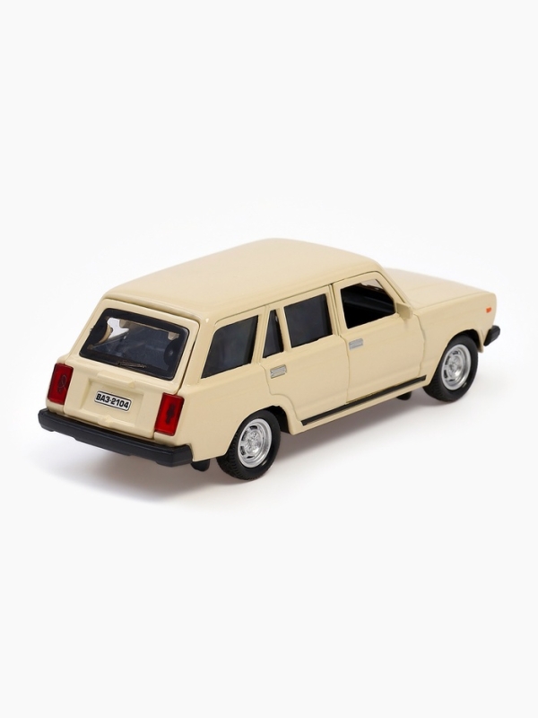 Машинка металлическая &laquo;ВАЗ-2104&raquo;, ретро - модель &laquo;ЖИГУЛИ&raquo;, открываются двери, багажник, инерция, 12 см, бежевый