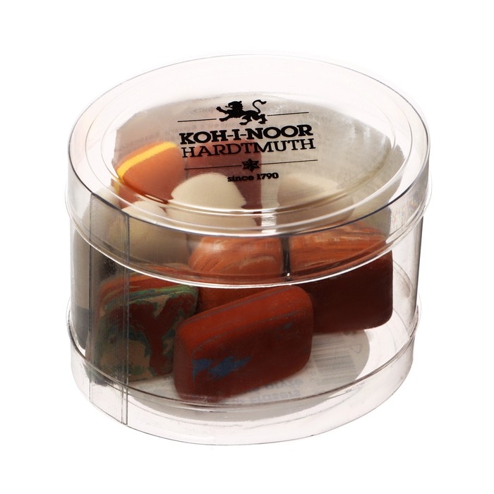 Набор ластиков для графита, пастели, чернил 50гр  Koh-i-Noor 6510, тубус