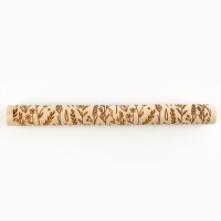 Скалка деревянная с узорами &laquo;Цветочный луг&raquo; для выпечки, 30 см