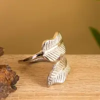 Кольцо для салфеток &laquo;Листья&raquo;, 5&times;5&times;5 см, алюминий