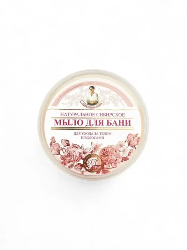 Мыло для бани цветочное Рецепты бабушки Агафьи для ухода за телом и волосами, 500 мл