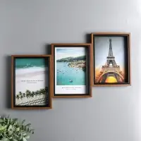 Фоторамка МДФ, стекло на 3 фото 13х18 "Корица" 27,5х44,5х2,2 см