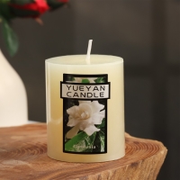 Свеча-цилиндр ароматическая "Гардения жасминовидная", 6х7,5 см