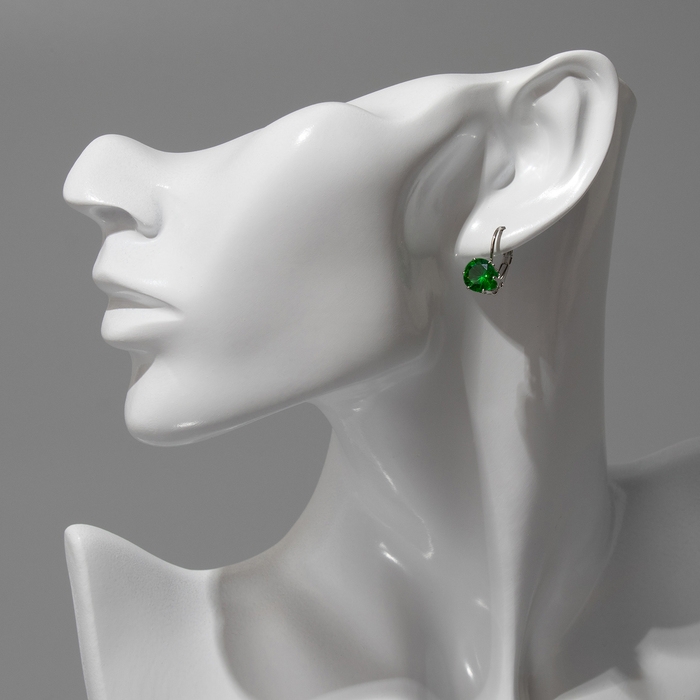 Серьги со стразами «Конфетти» каникулы круг, цвет МИКС в серебре Серьги со стразами «Конфетти» каникулы круг, цвет МИКС в серебре