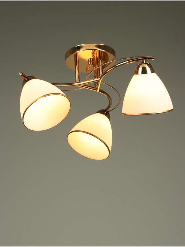 Люстра "Андер" 3хЕ27 40Вт золото 44х44х24 см