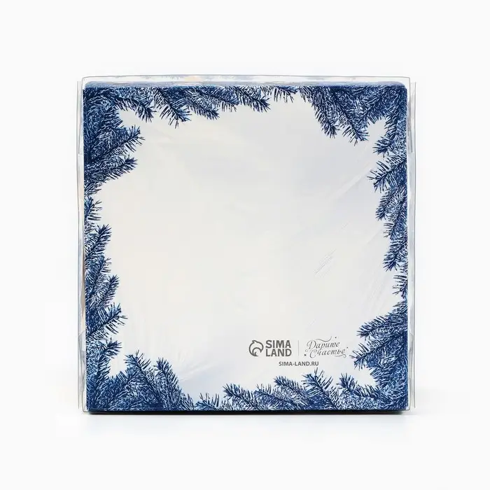 Коробка для кондитерских изделий с пластиковой крышкой &laquo;С Новым годом!&raquo;, 10.5 х 10.5 х 3 см