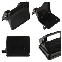 Дырокол 20л метал OfficeSpace,линейка, черный