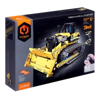 Конструктор радиоуправляемый &laquo;Строительный бульдозер&raquo;, 3 варианта сборки, 452 детали