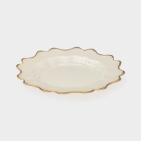 Тарелка обеденная "Rosella" 21 см, цвет белый