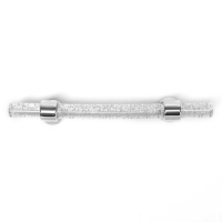 Ручка скоба CAPPIO PK106, м/о 96 мм, D=12 мм, пластик, цвет прозрачный/хром Ручка скоба CAPPIO PK106, м/о 96 мм, D=12 мм, пластик, цвет прозрачный/хром