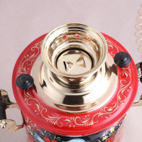 Набор &laquo;Рябина&raquo;, 3 предмета, самовар 3 л, заварочный чайник 0,7 л, поднос