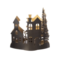 Светильник "Вечерний город" LED 3хААА черный 10,8х19,5х20см Светильник "Вечерний город" LED 3хААА черный 10,8х19,5х20см