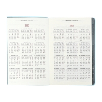 Еженедельник датир 2025г мягк обл иск кож А5 80л ESCALADA, бл тис, кр бл 70 г/м², синий Еженедельник датир 2025г мягк обл иск кож А5 80л ESCALADA, бл тис, кр бл 70 г/м², синий