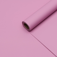 Пленка для цветов тонированная, матовая, розовая орхидея, 0,5 х 10 м &plusmn;1 см, 65 мкм