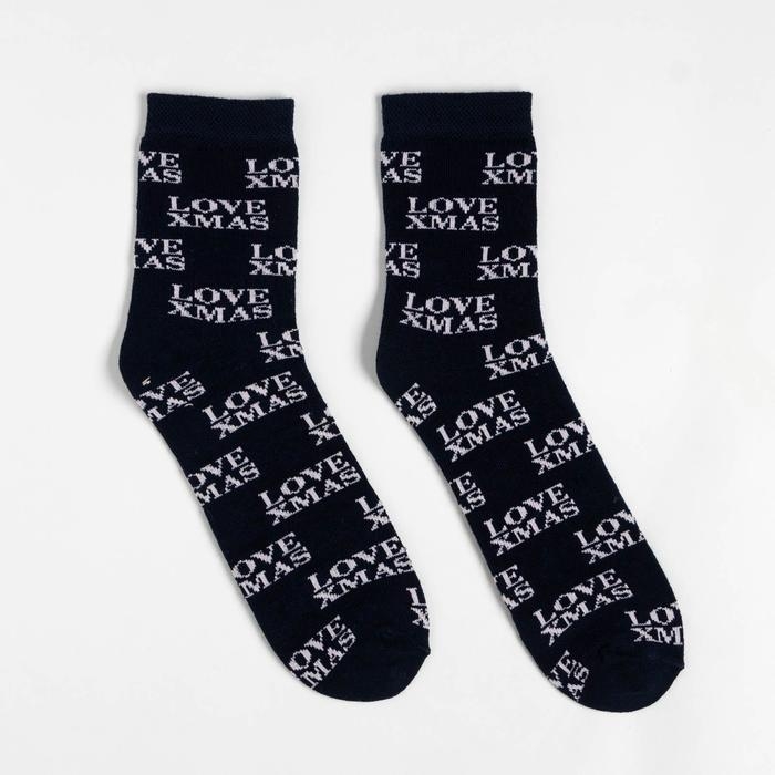 Подарочный набор KAFTAN &laquo;Новый год: Merry Christmas&raquo;&lrm; носки р, 36-39 (23-25 см), маска