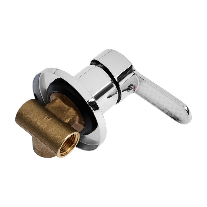 Смеситель для душевой кабины ZEIN, скрытый монтаж, ручка, картридж 35 мм, латунь, хром Смеситель для душевой кабины ZEIN, скрытый монтаж, ручка, картридж 35 мм, латунь, хром