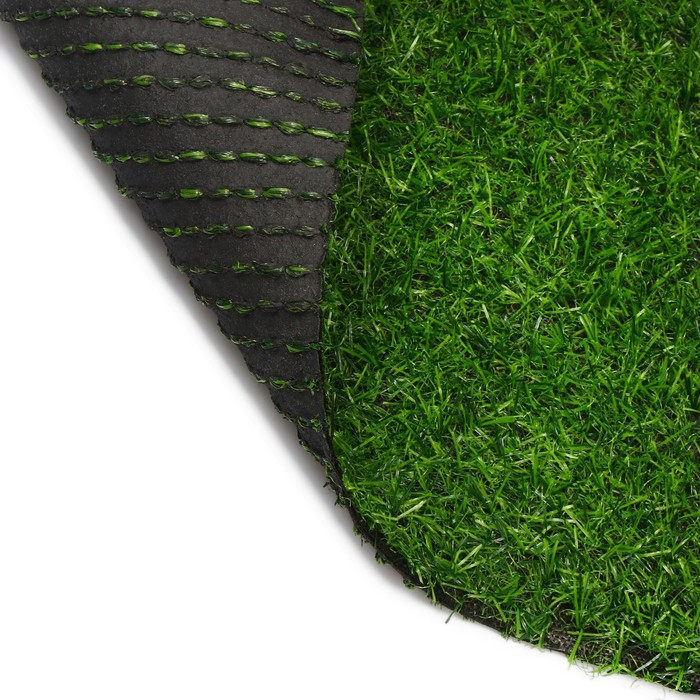 Газон искусственный, ворс 20 мм, 2 &times; 5 м, тёмно-зелёный, Greengo