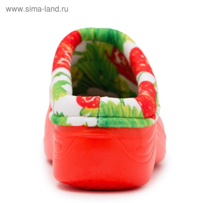 Галоши женские, цвет коралловый/клубника, размер 38-39