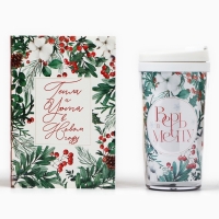 Новый год. Подарочный набор: ежедневник А6 80 листов и термостакан 250 мл «Мечтай в Новом году» Новый год. Подарочный набор: ежедневник А6 80 листов и термостакан 250 мл «Мечтай в Новом году»