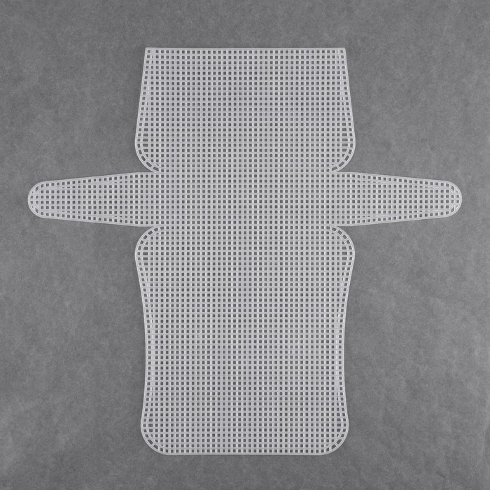 Канва-основа для вышивания сумки, пластиковая, 33,5 &times; 35,5 см, 2 &times; 2 мм, цвет белый