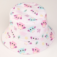 Панама детская для девочки &laquo;Совята&raquo;, цвет белый, р-р 48-50