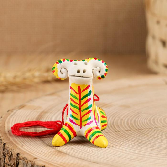 Филимоновская игрушка - свисток &laquo;Баран&raquo;