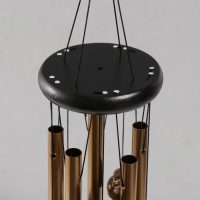 Музыка ветра металл, дерево "Привлечение богатства" 5 трубок 55х9х9 см Музыка ветра металл, дерево "Привлечение богатства" 5 трубок 55х9х9 см