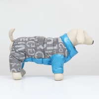 Комбинезон "Ультра" светоотражающий, размер 16 (ДС 36 см, ОГ 46 см, ОШ 35 см),  голубой