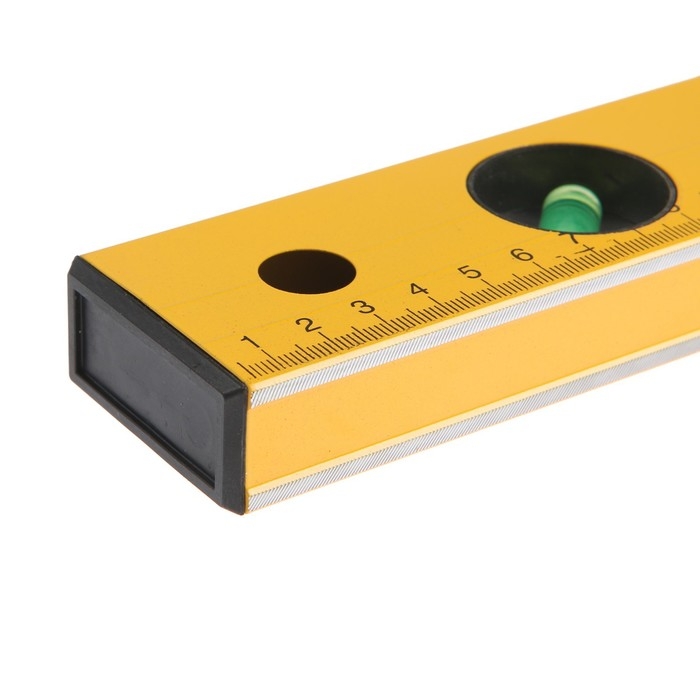 Уровень алюминиевый ТУНДРА, 3 глазка, линейка, 300 мм