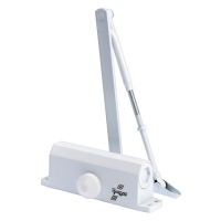 Доводчик дверной ТУНДРА D80WW, от 45-70 кг, белый