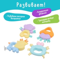 Набор прорезывателей для зубов &laquo;Забавные зверята&raquo;, 4 шт.