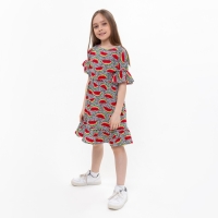 Платье для девочки, цвет серый, рост 104 см Платье для девочки, цвет серый, рост 104 см