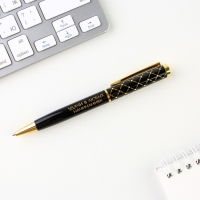 Ручка в футляре &laquo;Золотой БОСС&raquo;, металл, 1.0 мм, синяя паста