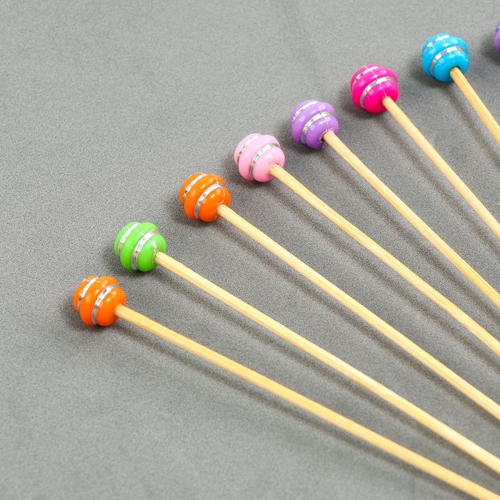 Шпажки деревянные &laquo;Сладости&raquo;, 12 см, набор 12 шт.