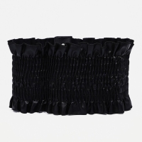 Ремень женский, ширина 12 см, на резинке, цвет чёрный Ремень женский, ширина 12 см, на резинке, цвет чёрный