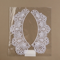 Воротник пришивной, гипюровый, 21 &times; 7 см, цвет белый