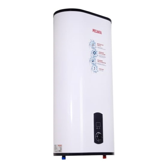 Водонагреватель "Ресанта" ВН-50У, накопительный, 2 кВт, 50 л, до 75 &deg;С, дисплей, белый