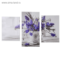 Картина модульная на подрамнике Букет в стиле Прованс" (33х45; 33х50; 33х65) 99х65см