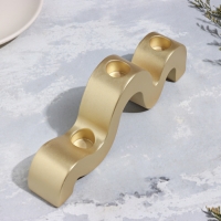 Подсвечник "Волны" для трех свечей из гипса,23,5х3,5х8см,золото Подсвечник "Волны" для трех свечей из гипса,23,5х3,5х8см,золото