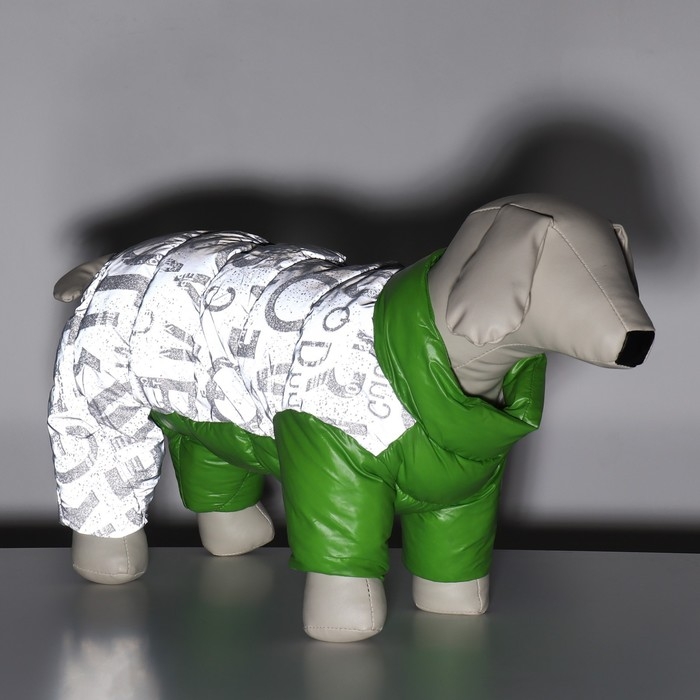 Комбинезон "Ультра" светоотражающий, размер 18 (ДС 40 см, ОГ 50 см, ОШ 38 см), зелёный