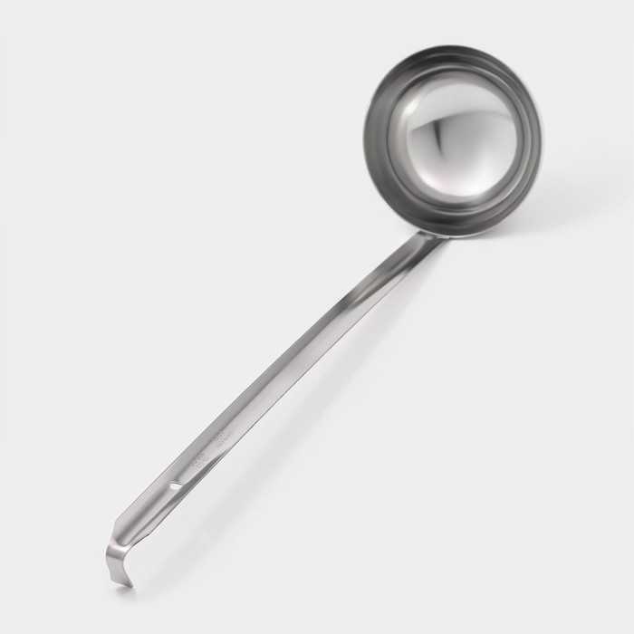 Половник из нержавеющей стали Доляна Everyday, 250 мл, 44&times;10,5 см, цвет серебряный