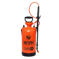 Опрыскиватель помповый ОП-207, 10 л, термоусадка, пластиковый брандспойт 208, &laquo;Жук&raquo;