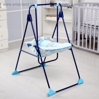 Качели детские напольные &laquo;Ветерок-Люкс&raquo;, синий рисунок МИКС